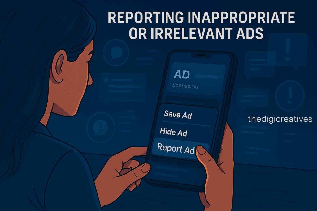 Reporting Inappropriate or Irrelevant Ads