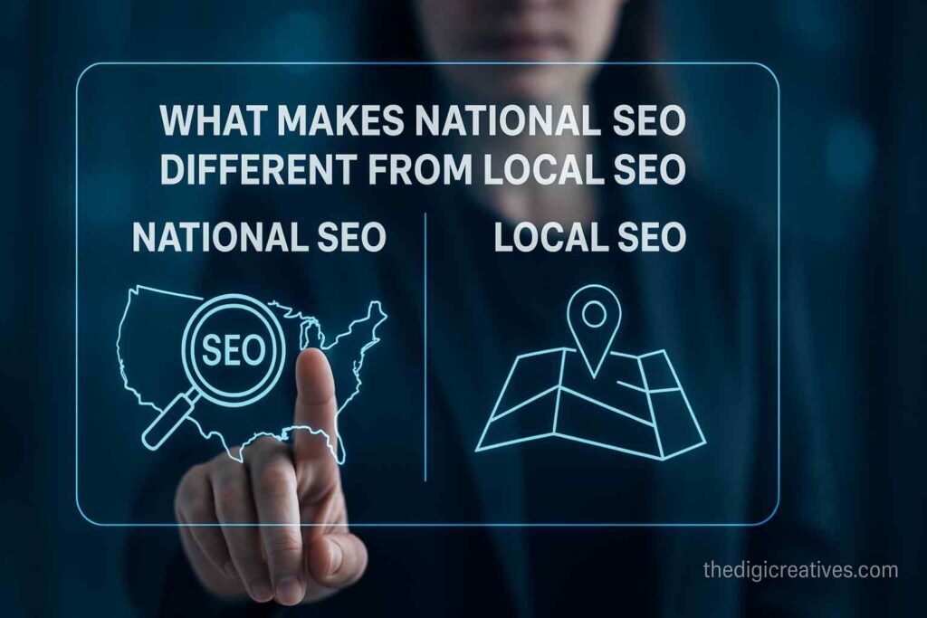 What Makes National SEO Different from Local SEO